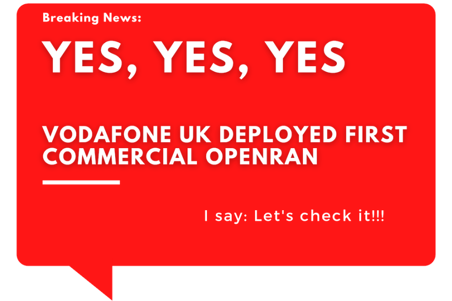 OpenRAN Vodafone UK